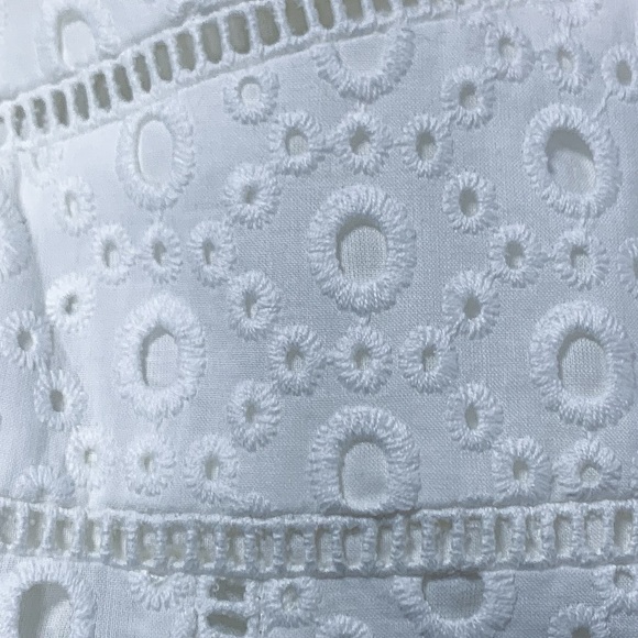 Parker Genevieve Long Eyelet MIDI Dress in Ivory - Picture 10 of 12